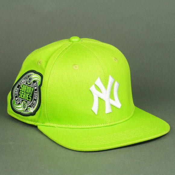 Pro Player Other - Pro Standard New York Yankees Subway Series Snapback Hat in Lime Green